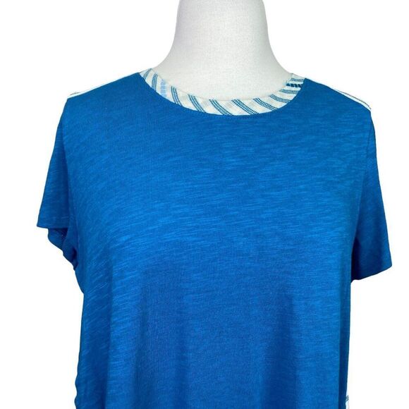 Soft Surroundings Medium Top Striped Zipper Back - Picture 4 of 7